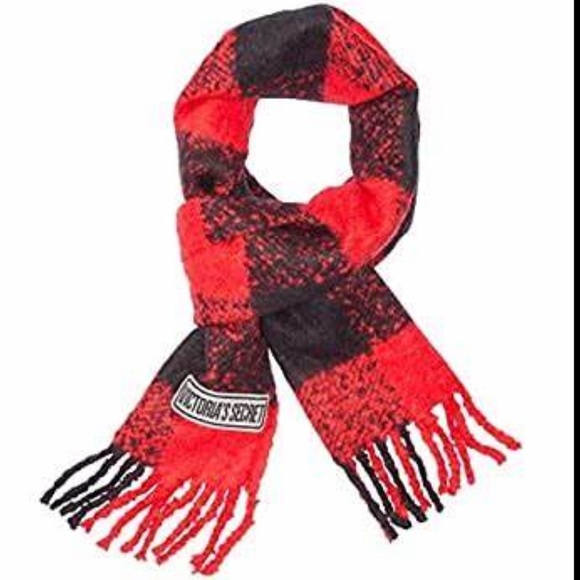 VICTORIA SECRET BUFFALO PLAID SCARF NWT - Picture 5 of 6
